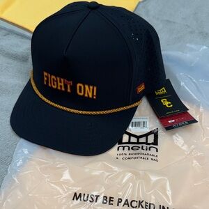 Melin Small Black 'Fight On!' Cap with Yellow Accents